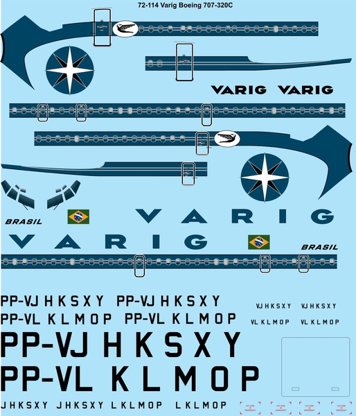 Boeing 707-320 (Varig) 72-114
