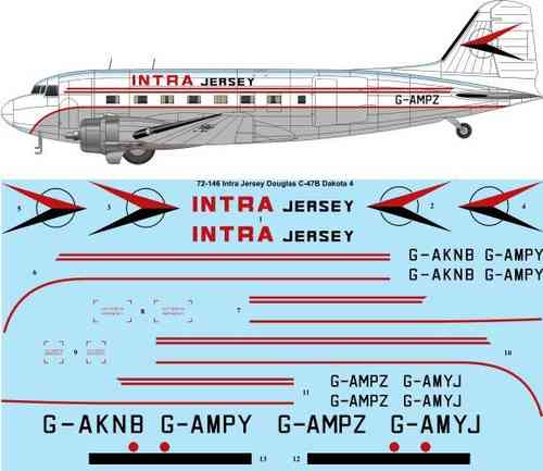 Douglas C47B (Dakota 4) (Intra Jersey)  72-146