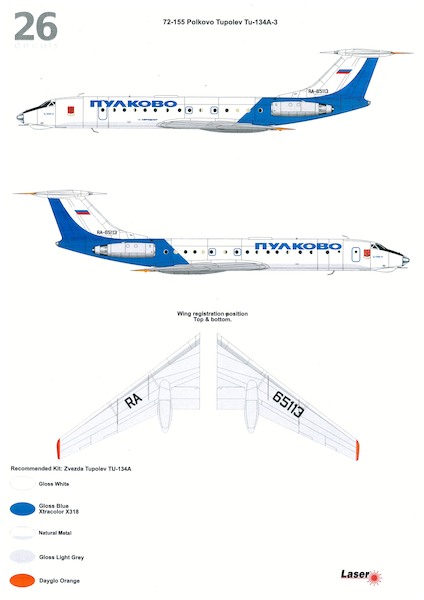 Tupolev Tu134A (Polkovo) 72-155