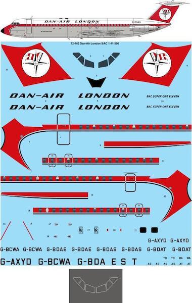 BAC1-11-500 (Dan Air London) 72-163