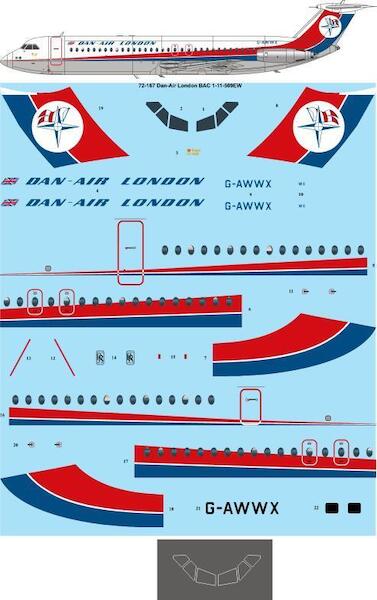 BAC1-11-509EW (Dan Air London - late) 72-167
