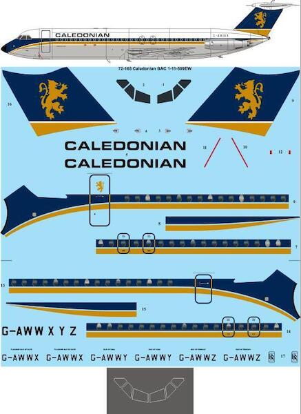 BAC1-11-509 EW (British Caledonian - Gold)  72-168
