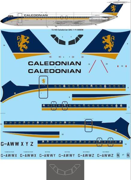 BAC1-11-509 EW (British Caledonian - Gold) 72-168
