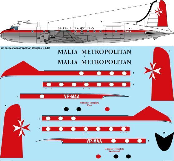 Douglas C54D (Malta Metropolitan) 72-174