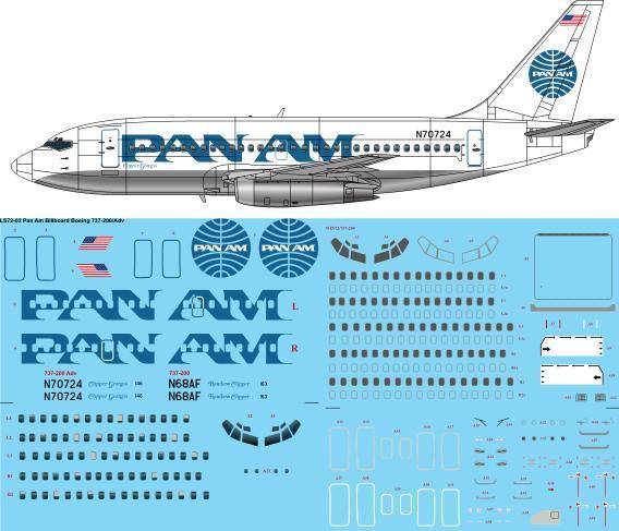 Boeing 737-200 (PanAm Billboard) 72-177