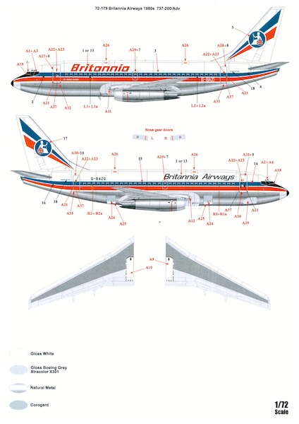 Boeing 737-200 (Britannia Airways 1980's) 72-179