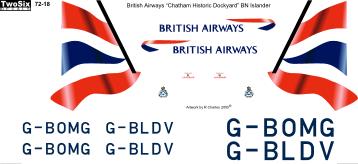 BN-2A Islander (British Airways Chatham Dockyard)  72-18