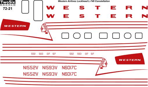 Lockheed L749 Constellation (Western)  72-21