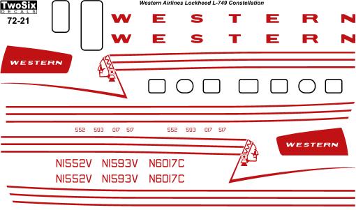 Lockheed L749 Constellation (Western) 72-21