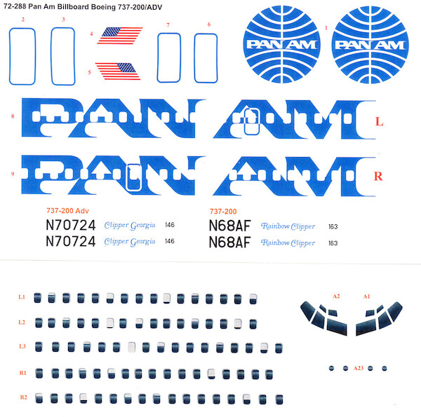 Boeing 737-200 (PanAm Bilboard)  72-228