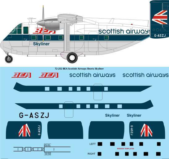 Short Skyliner/Skyvan (BEA Scottish Airways) 72-252