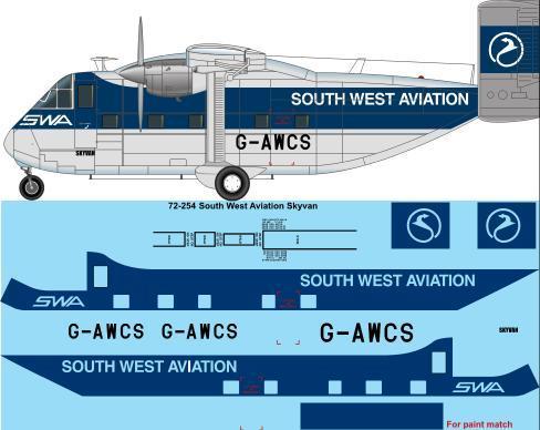 Short Skyvan (South West Aviation) 72-254