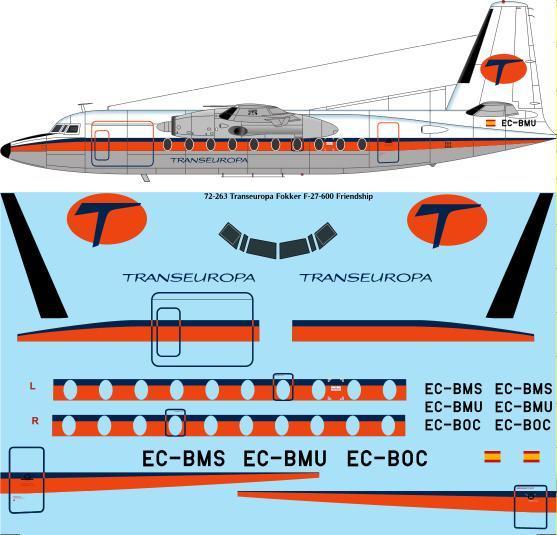 Fokker F27-600 Friendship (Transeuropa) 72-263