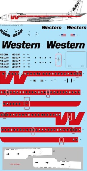 Boeing 707-347C (Western Airlines) 72-266