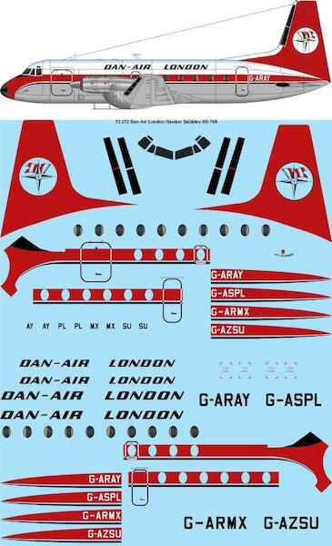 Hawker Siddeley HS-748 (Dan-Air London 2nd Livery)  72-272