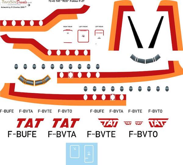 Fokker F27 Friendship (TAT Red)  72-43