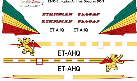 Douglas DC3 (Ethiopian Airlines) 72-53
