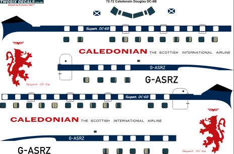 Douglas DC6B (Caledonian) 72-72