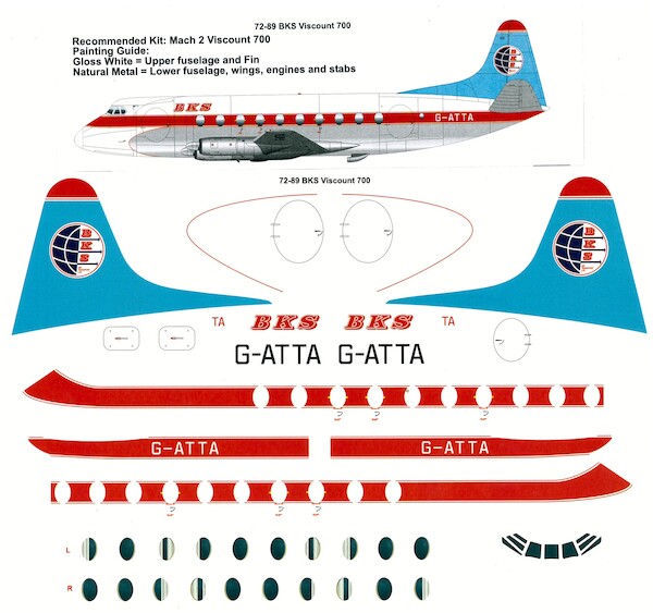 Vickers Viscount 700 (BKS)  72-89