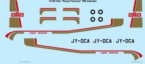 Britten Norman BN2 Islander (Royal Jordanian Falcons - Alia)  72-92