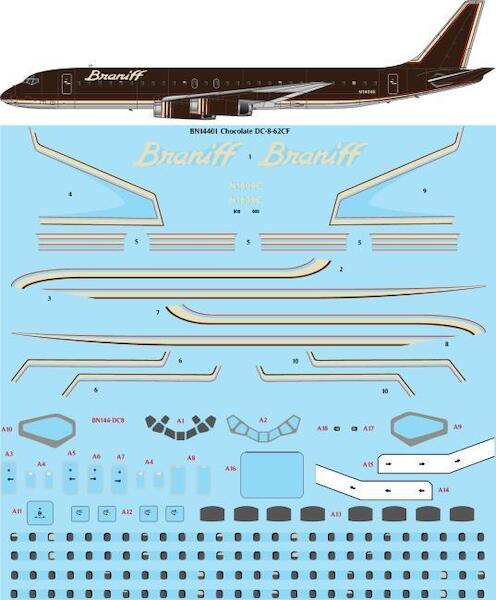 Douglas DC8-62CF (Braniff Chocolate Brown) BN14401