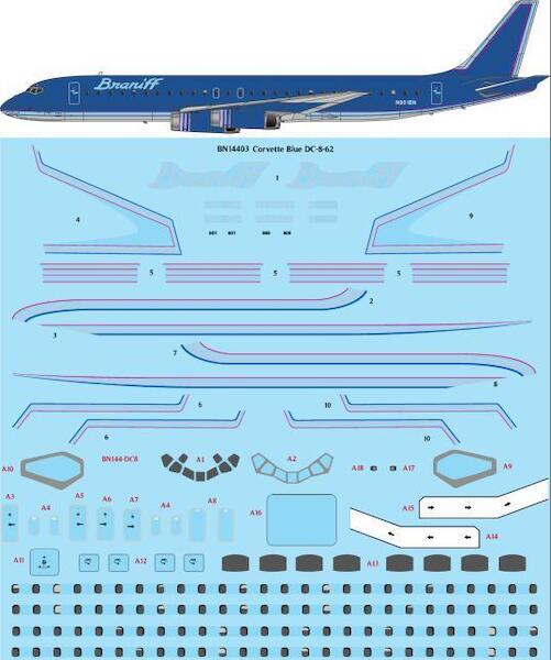 Douglas DC8-62 (Braniff Corvette Blue) BN14403