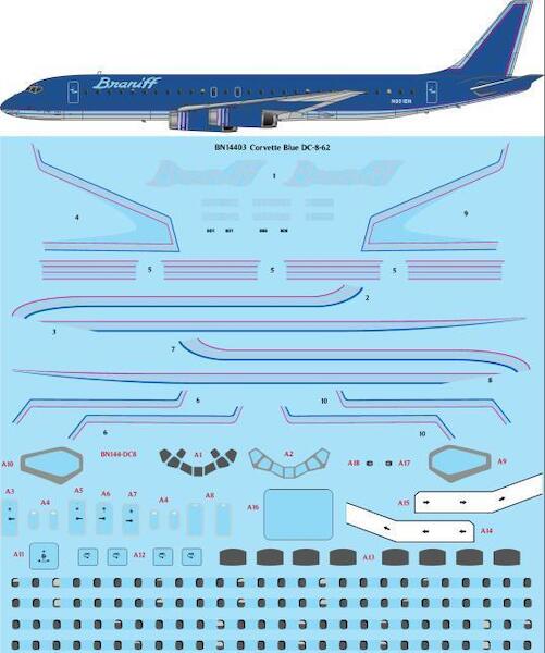 Douglas DC8-62 (Braniff  Corvette Blue)  BN14403