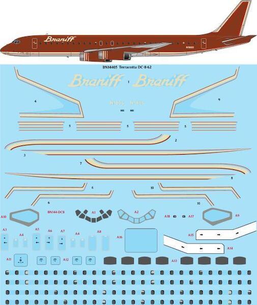 Douglas DC8-62 (Braniff Terracotta) BN14405