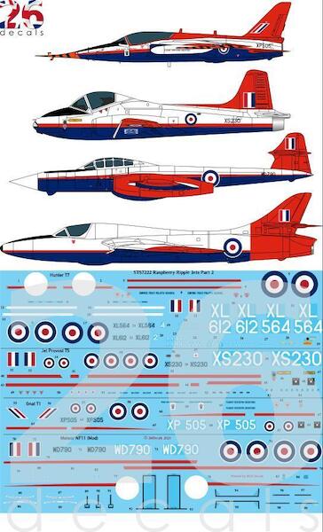 Raspberry Ripple Jets part 2 (Hunter, Jet Provost, Gnat, Meteor)  STS7222