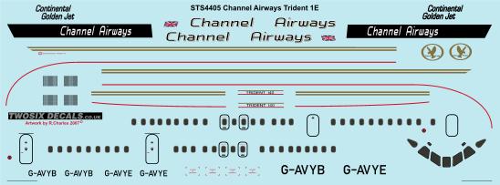 HS121 Trident 1E (Channel Airways)  sts4405