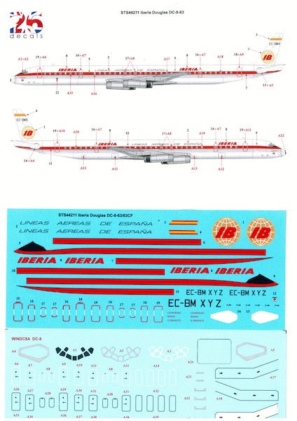 Douglas DC8-63/63CF (Iberia) sts44211