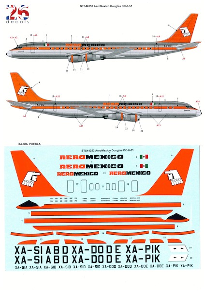 Douglas DC8-51 (AeroMexico)  sts44253