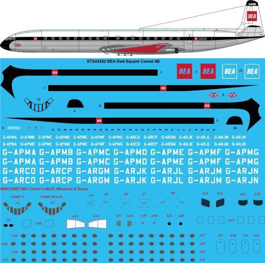 De Havilland Comet 4B (BEA Red Square)  sts44282
