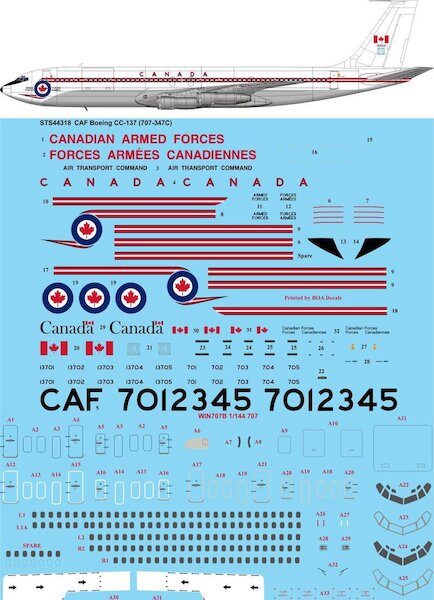 Boeing CC137 (Boeing 707-300) (Canadian Armed Forces) sts44318