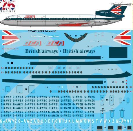 HS121 Trident 3B (BEA) sts44319