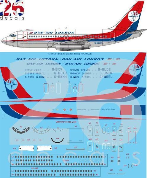 Boeing 737-200 ADV (Dan-Air London - Final colours) STS44354