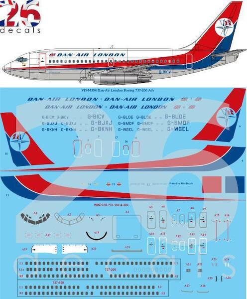 Boeing 737-200 ADV (Dan-Air London - Final colours)  STS44354