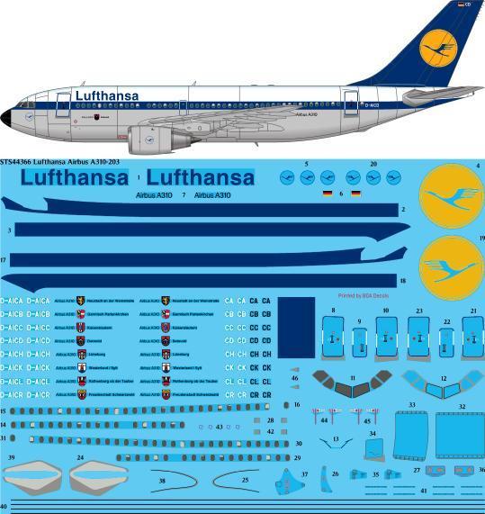 Airbus A310-200 (Lufthansa Delivery)  sts44366