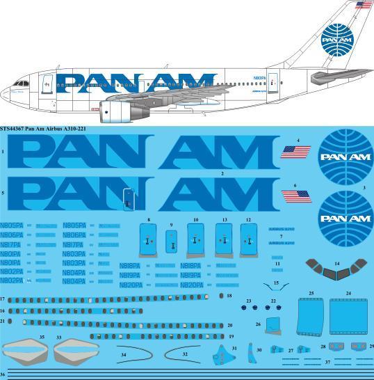Airbus A310-200 (PanAm) sts44367