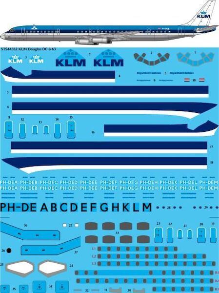 Douglas DC8-63 (KLM - Last scheme) sts44382