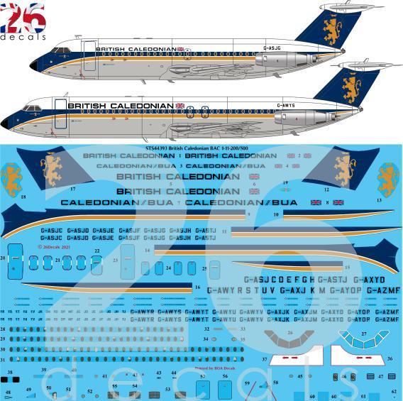 BAC1-11-200,-500 (British Caledonian) sts44393
