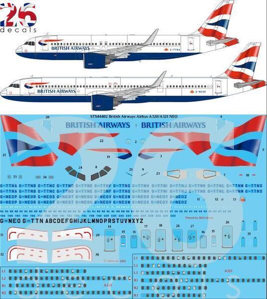 Airbus A320/A321 NEO (British Airways / Union Jack Scheme)  sts44402