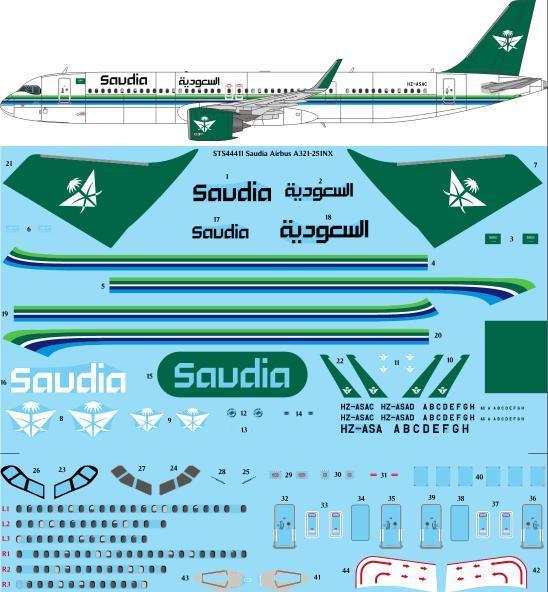 Airbus A321 251NX (Saudia- New Scheme) sts44411