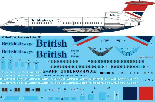 Trident Ic (British Airways For X Scale sts44413