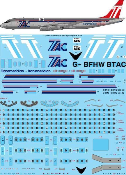 Douglas DC8-54F (Transmeridian Air Cargo) For X Scale sts44415