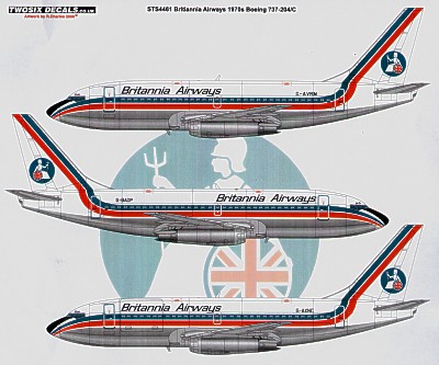 Boeing 737-200 (Britannia Airways - 1970's)  sts4461