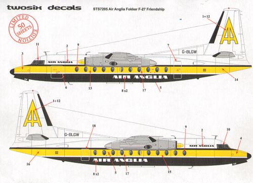 Fokker F27-200 Friendship (Air Anglia)  sts7205