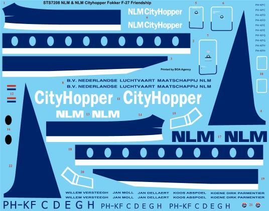 Fokker F27-200 Friendship (NLM, NLM Cityhopper)  sts7208