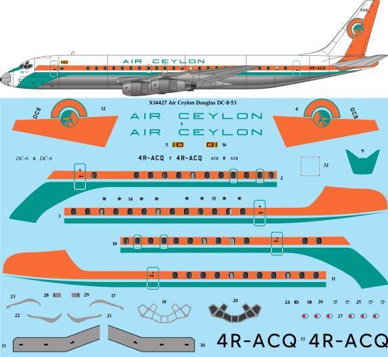 Douglas DC8-53 (Air Ceylon) x14427