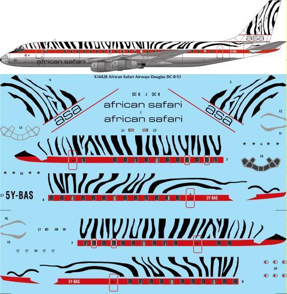 Douglas DC8-53 (African Safari Airways) x14428